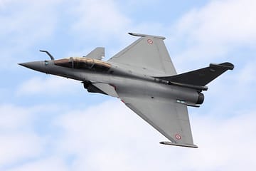Rafale aircraft in sky