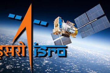 ISRO logo and space
