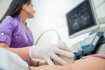 ultrasound scanner hands doctor diagnostics sonography