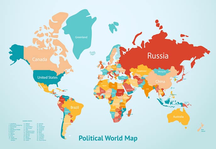 World map - Animation